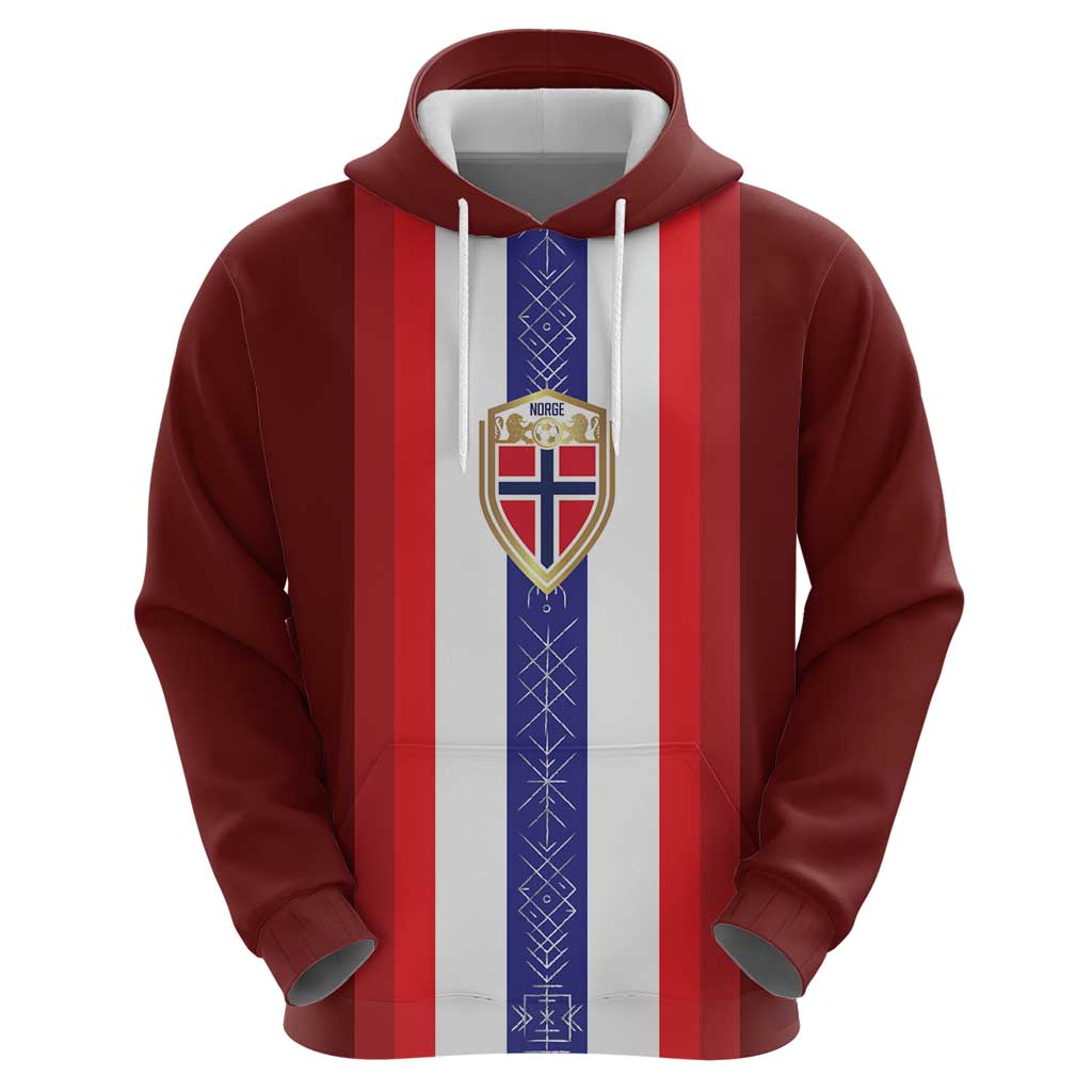 Custom Norway Football Hoodie Norwegian Stripes-Viking Style LT03