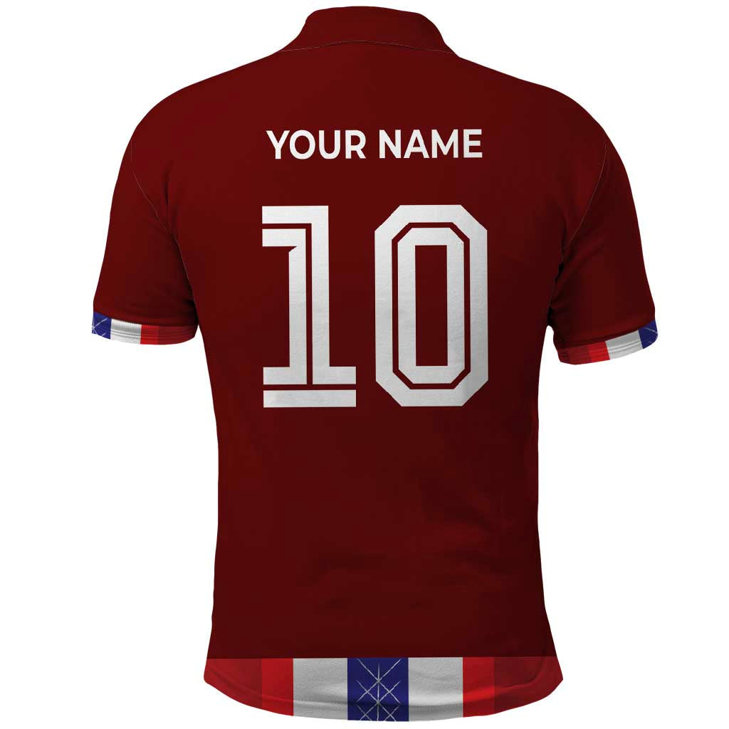 Custom Norway Football Polo Shirt Norwegian Stripes-Viking Style LT03