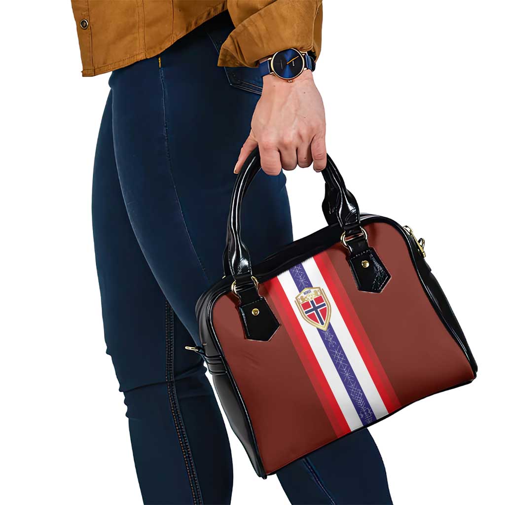 Norway Football Shoulder Handbag Norwegian Stripes-Viking Style LT03