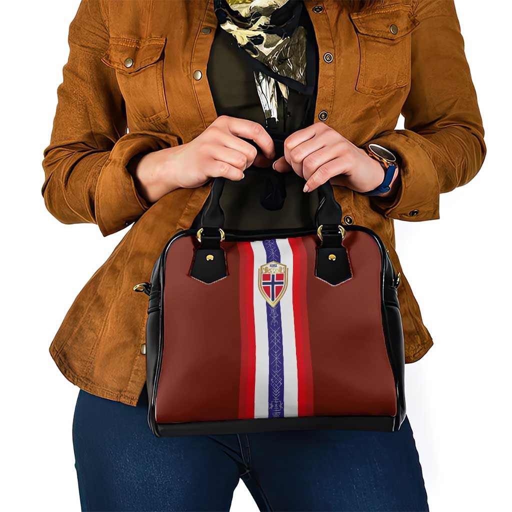 Norway Football Shoulder Handbag Norwegian Stripes-Viking Style LT03