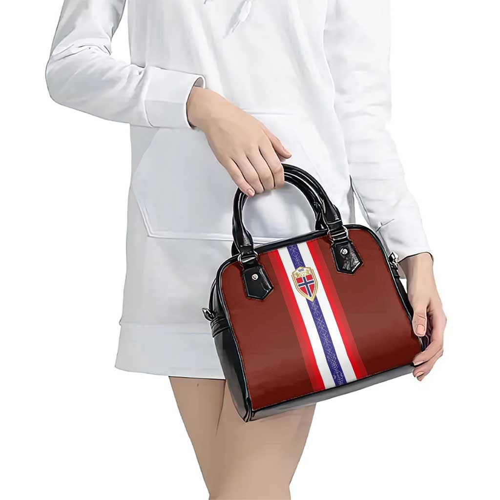 Norway Football Shoulder Handbag Norwegian Stripes-Viking Style LT03