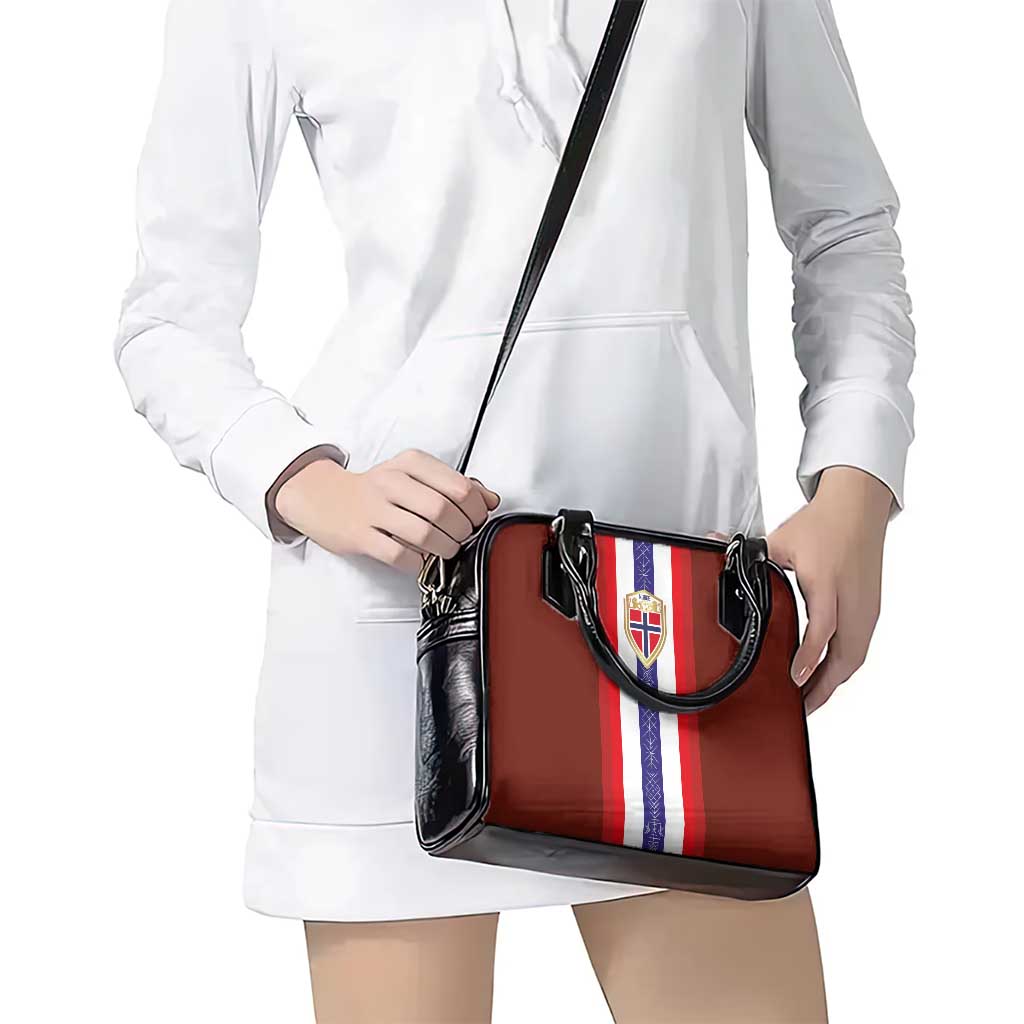 Norway Football Shoulder Handbag Norwegian Stripes-Viking Style LT03