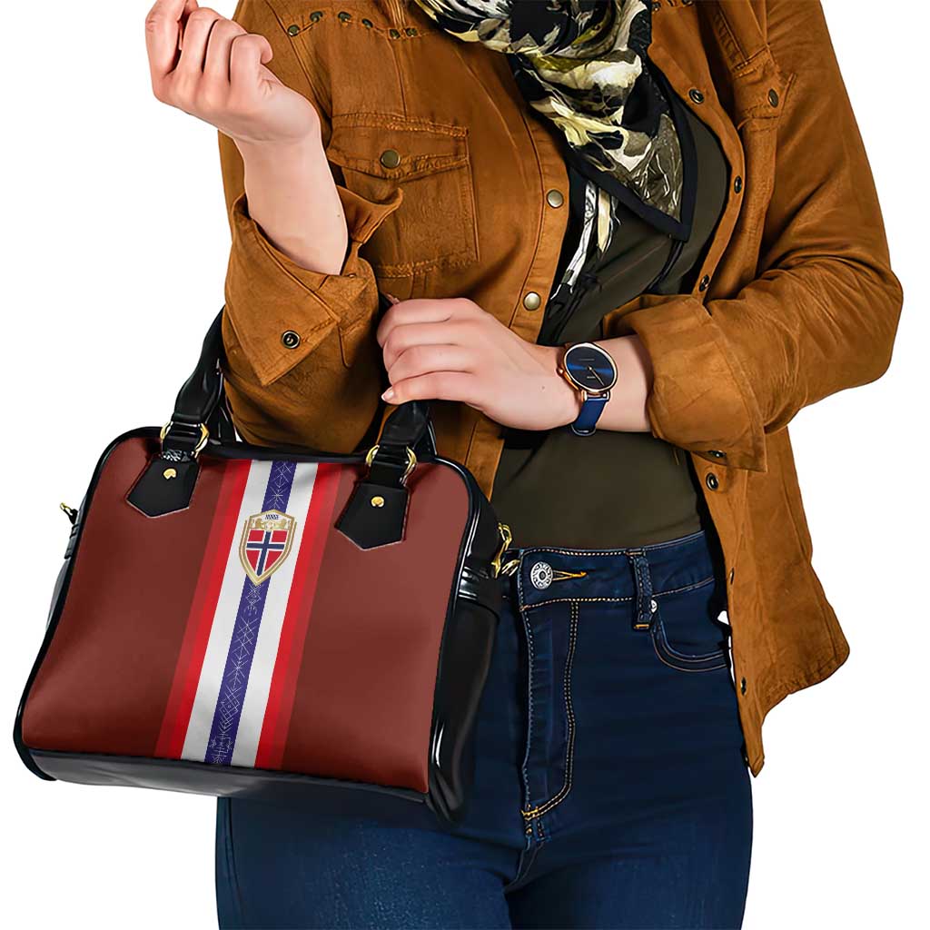Norway Football Shoulder Handbag Norwegian Stripes-Viking Style LT03