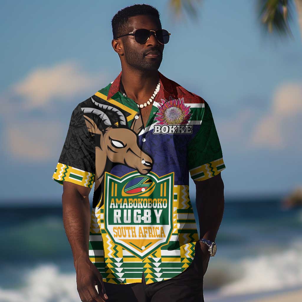 South Africa Rugby Hawaiian Shirt Go Bokke-Amabokoboko Spirit LT03
