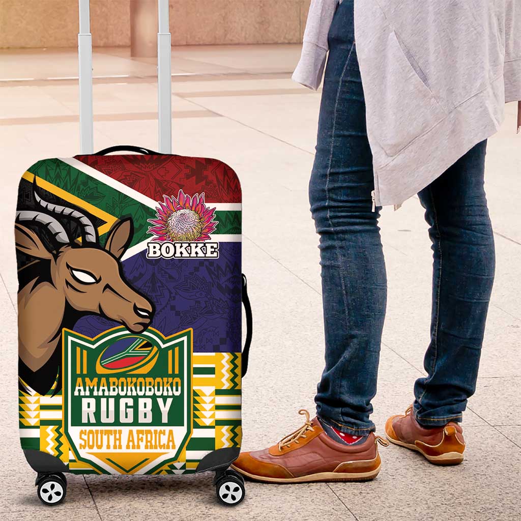 South Africa Rugby Luggage Cover Go Bokke-Amabokoboko Spirit LT03
