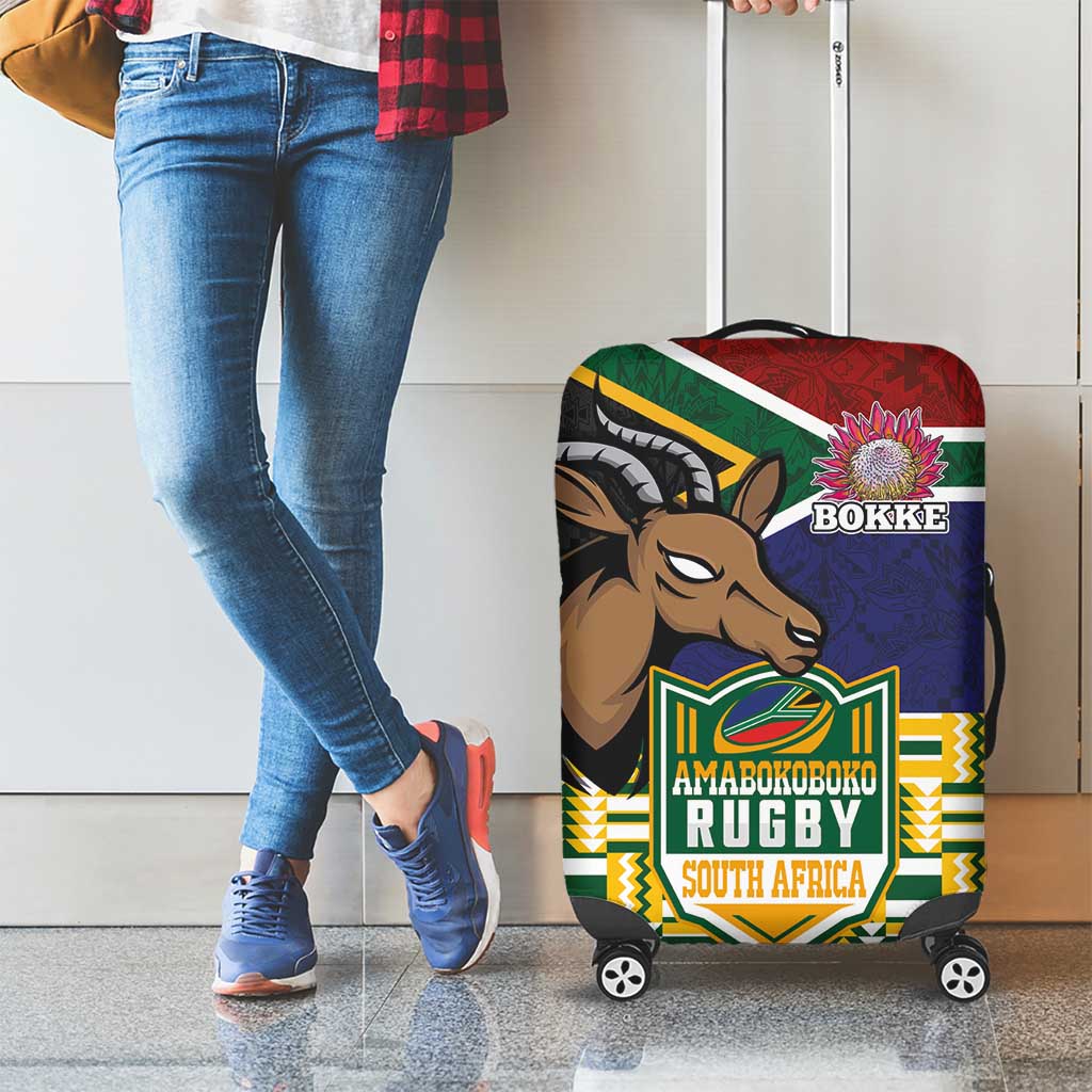 South Africa Rugby Luggage Cover Go Bokke-Amabokoboko Spirit LT03