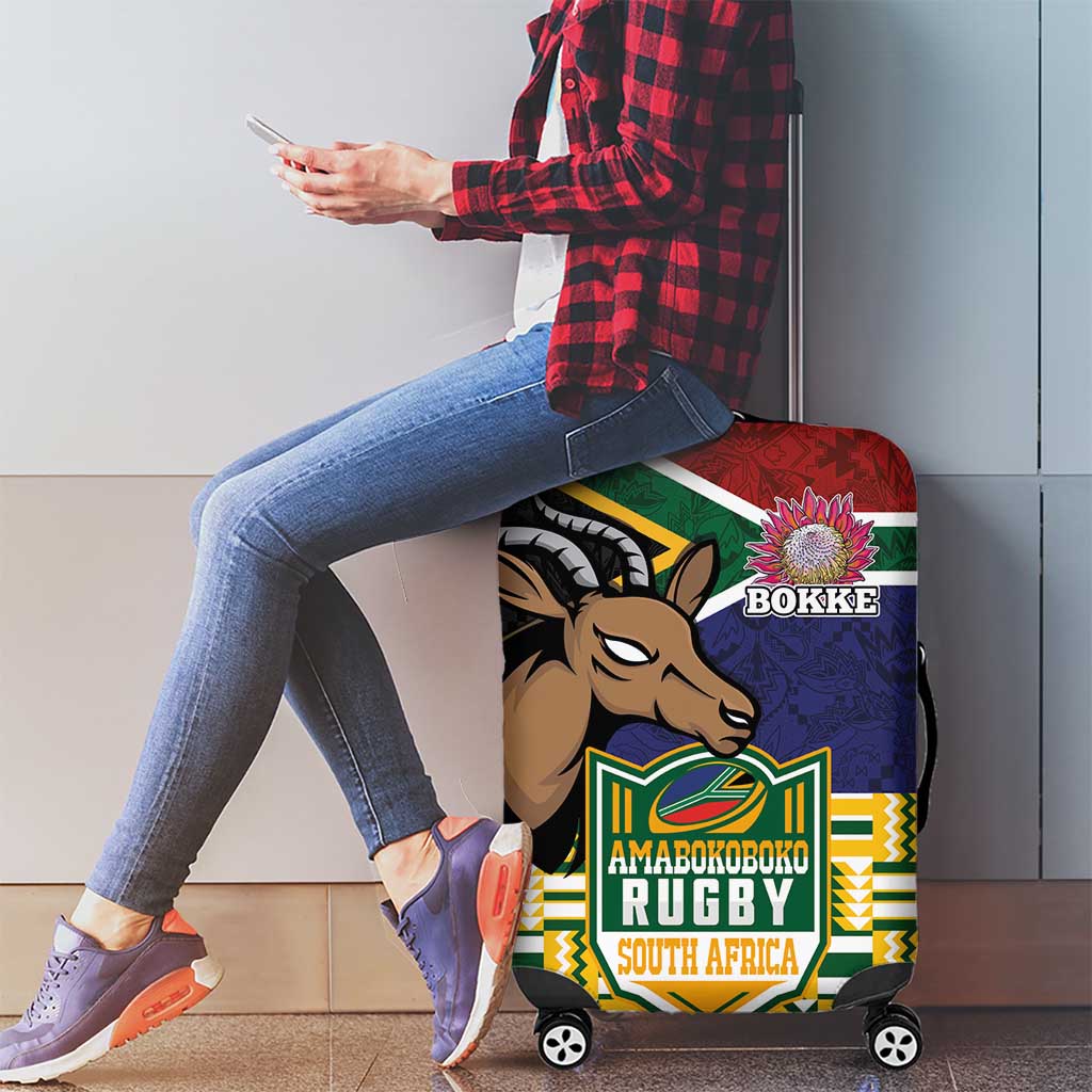South Africa Rugby Luggage Cover Go Bokke-Amabokoboko Spirit LT03