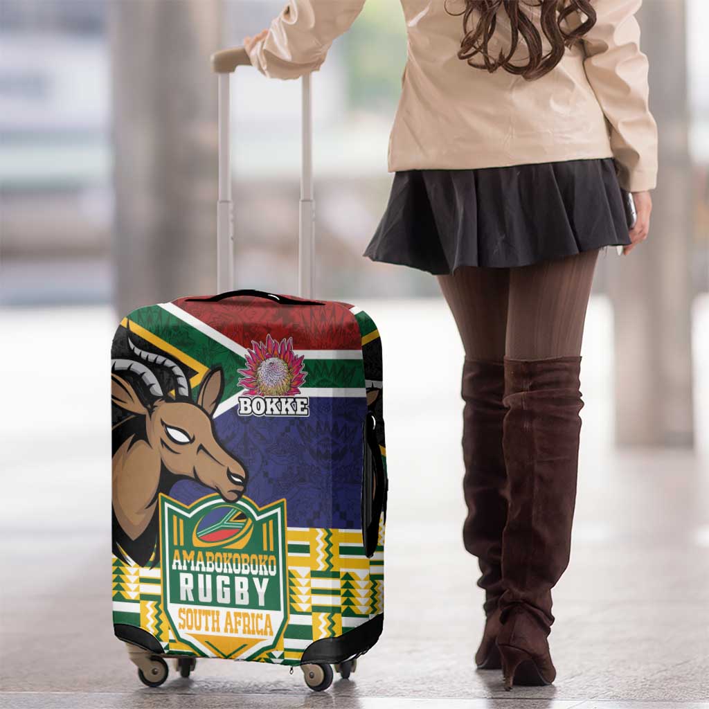 South Africa Rugby Luggage Cover Go Bokke-Amabokoboko Spirit LT03