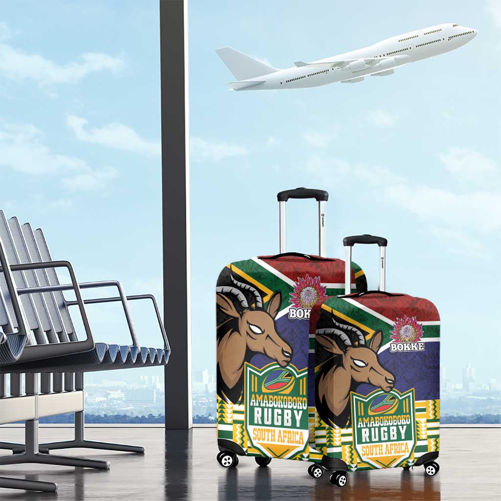 South Africa Rugby Luggage Cover Go Bokke-Amabokoboko Spirit LT03