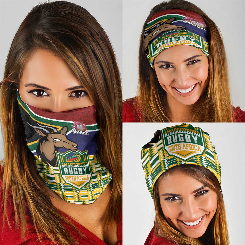 South Africa Rugby Neck Gaiter Go Bokke-Amabokoboko Spirit LT03