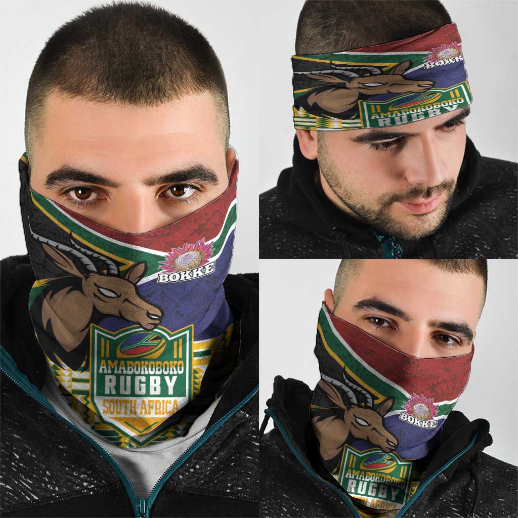 South Africa Rugby Neck Gaiter Go Bokke-Amabokoboko Spirit LT03