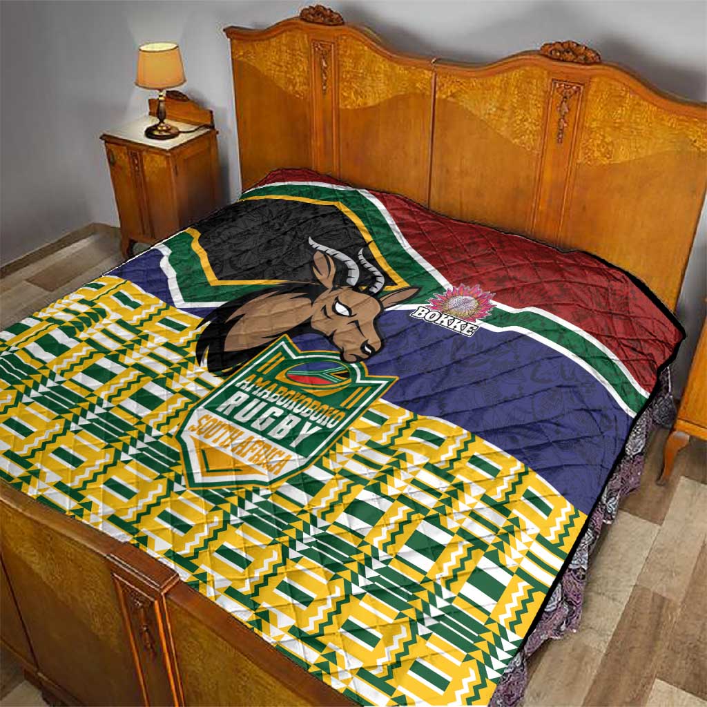 South Africa Rugby Quilt Go Bokke-Amabokoboko Spirit LT03