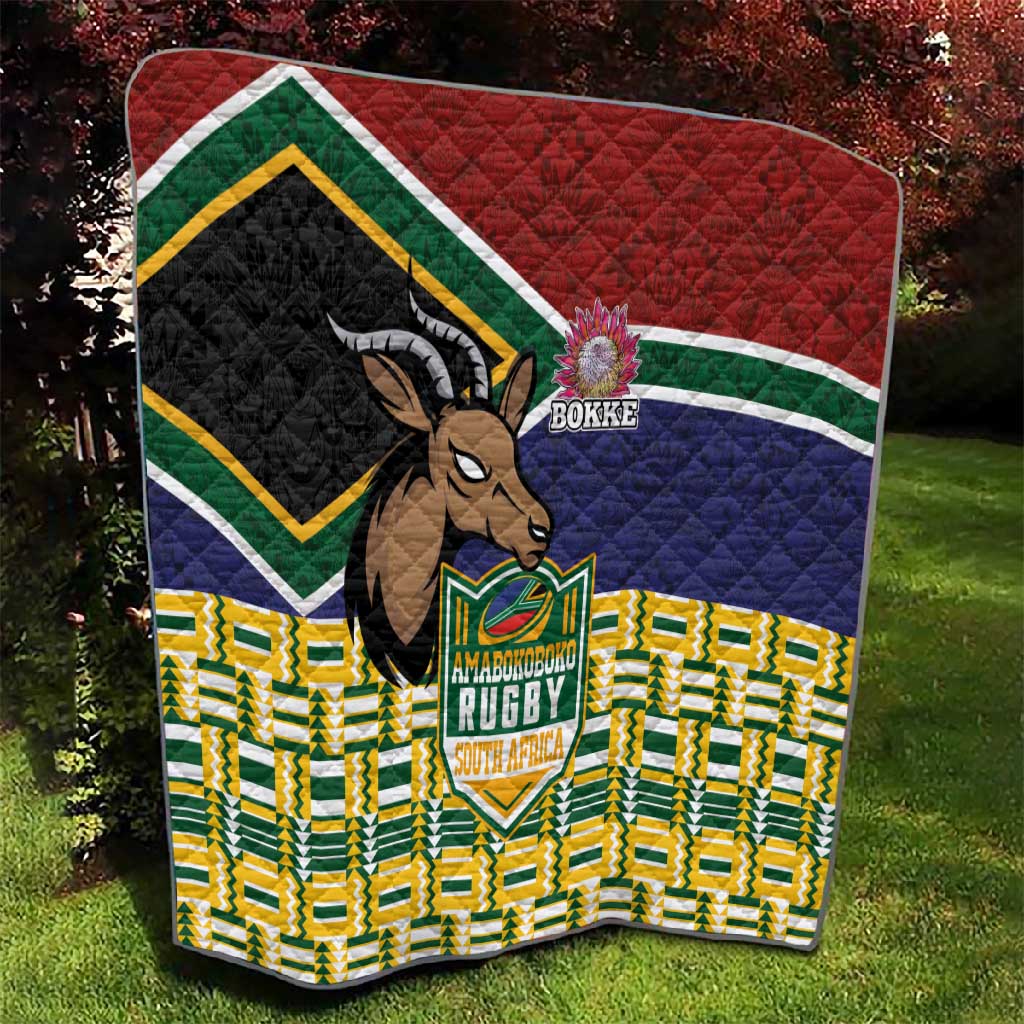 South Africa Rugby Quilt Go Bokke-Amabokoboko Spirit LT03