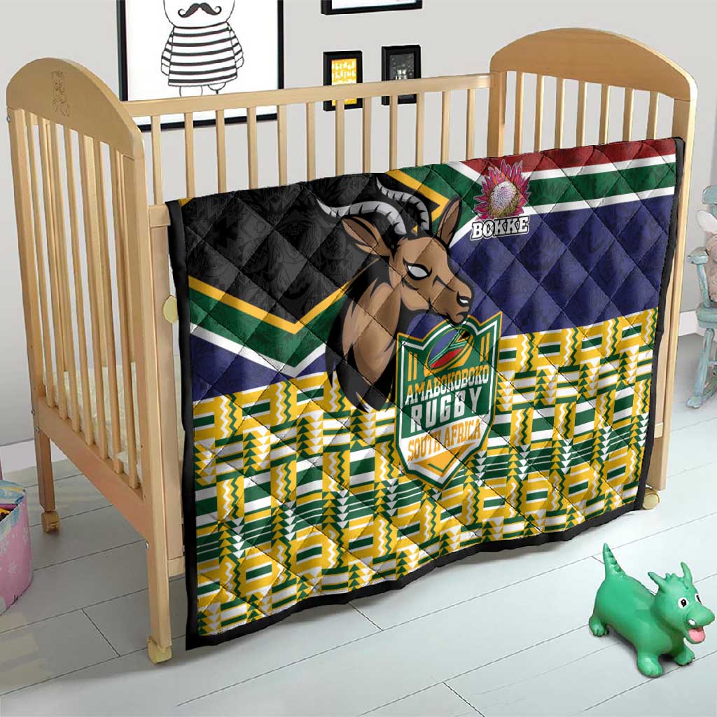 South Africa Rugby Quilt Go Bokke-Amabokoboko Spirit LT03