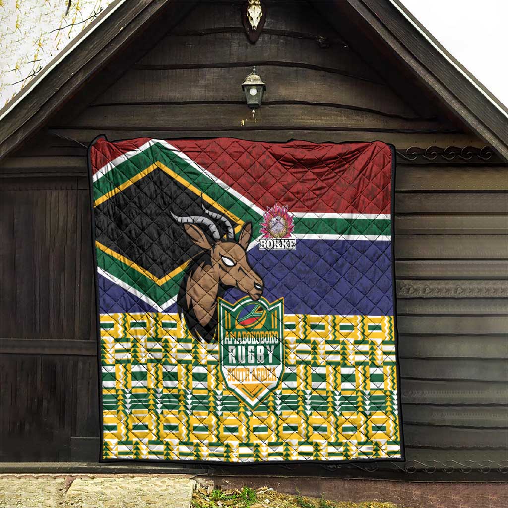 South Africa Rugby Quilt Go Bokke-Amabokoboko Spirit LT03