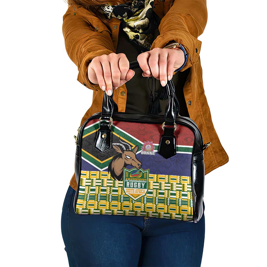 South Africa Rugby Shoulder Handbag Go Bokke-Amabokoboko Spirit LT03