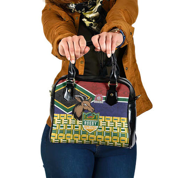 South Africa Rugby Shoulder Handbag Go Bokke-Amabokoboko Spirit LT03