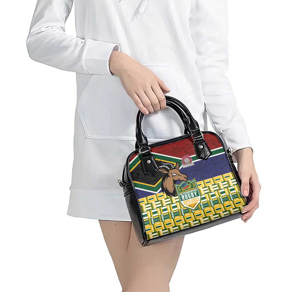 South Africa Rugby Shoulder Handbag Go Bokke-Amabokoboko Spirit LT03