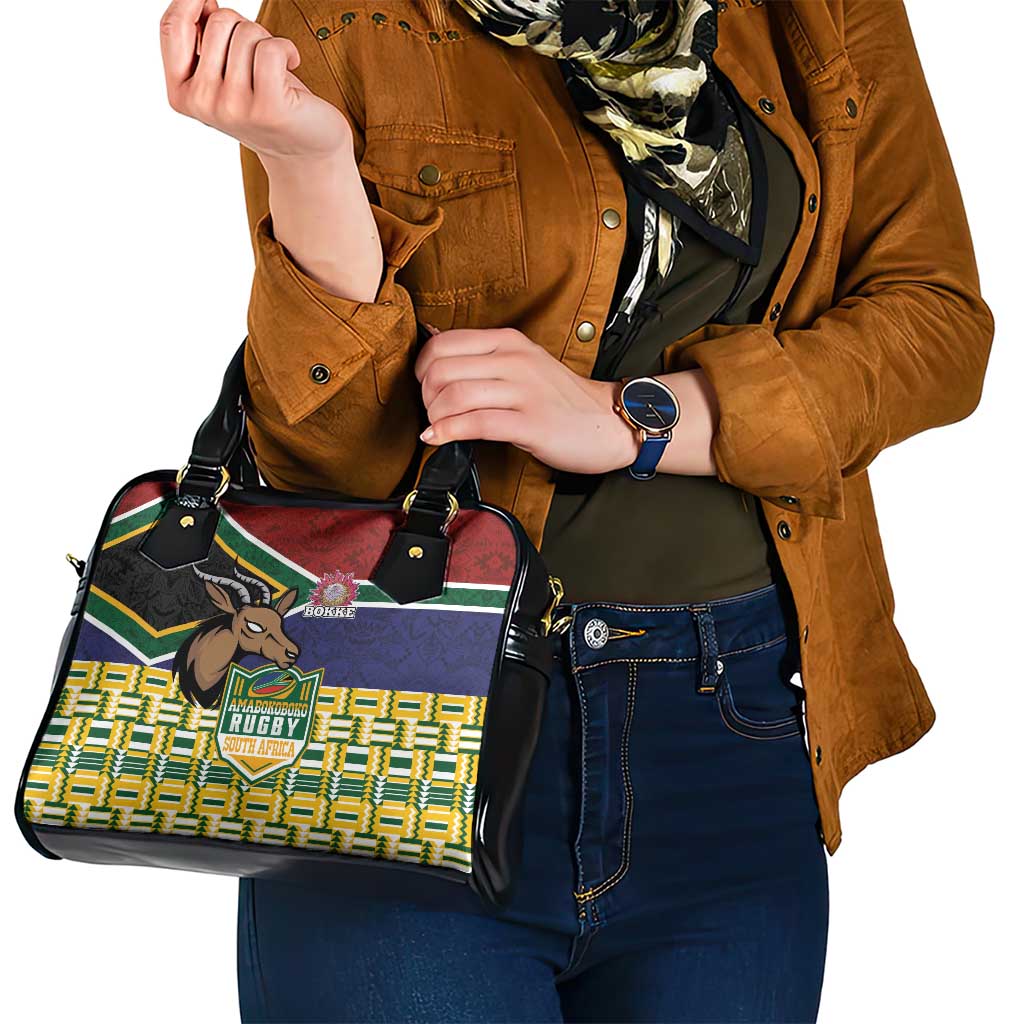 South Africa Rugby Shoulder Handbag Go Bokke-Amabokoboko Spirit LT03
