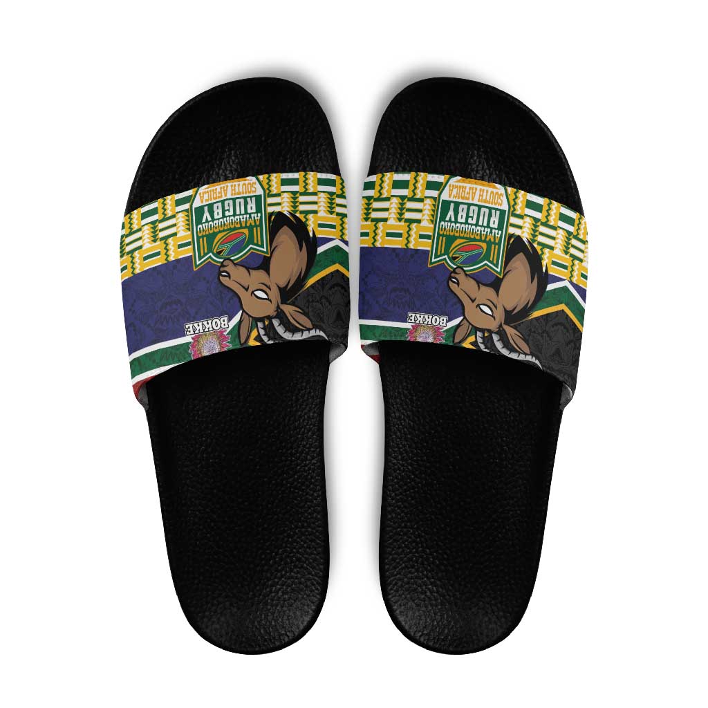 South Africa Rugby Slide Sandals Go Bokke-Amabokoboko Spirit LT03