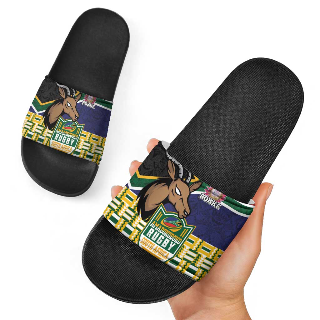 South Africa Rugby Slide Sandals Go Bokke-Amabokoboko Spirit LT03