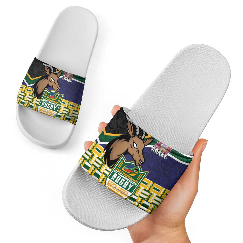South Africa Rugby Slide Sandals Go Bokke-Amabokoboko Spirit LT03