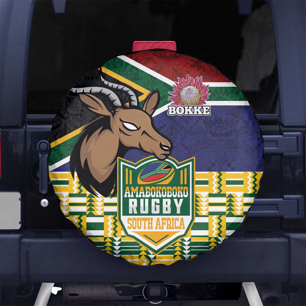 South Africa Rugby Spare Tire Cover Go Bokke-Amabokoboko Spirit LT03