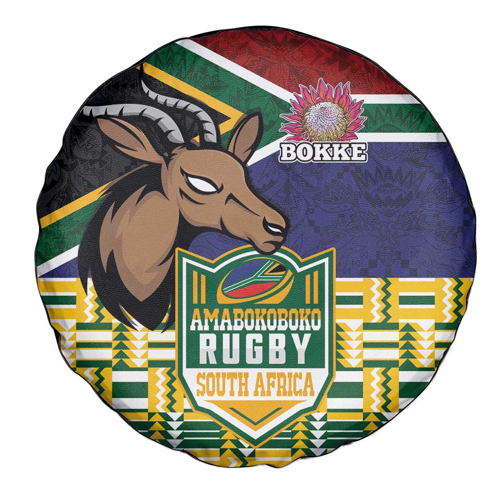 South Africa Rugby Spare Tire Cover Go Bokke-Amabokoboko Spirit LT03