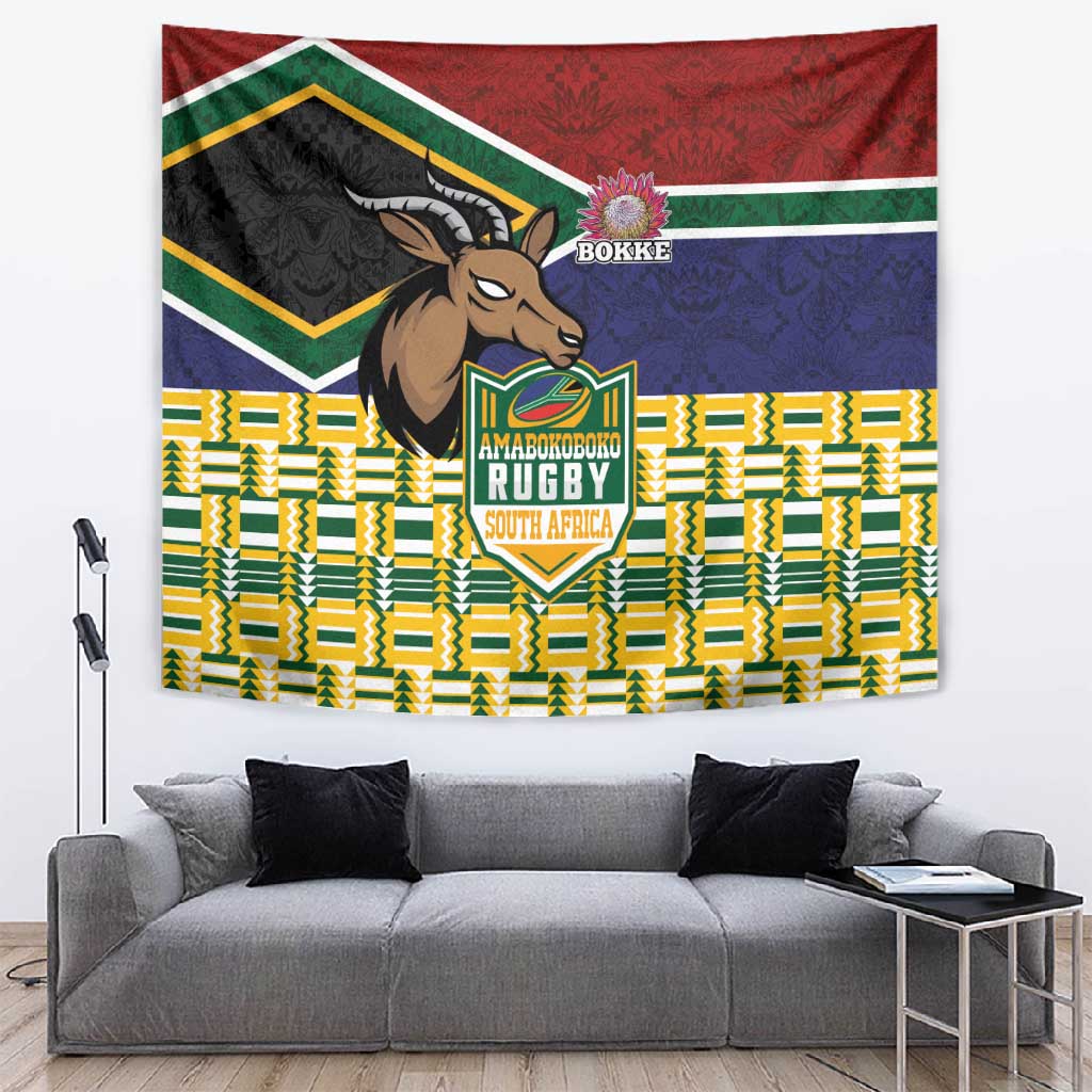 South Africa Rugby Tapestry Go Bokke-Amabokoboko Spirit LT03