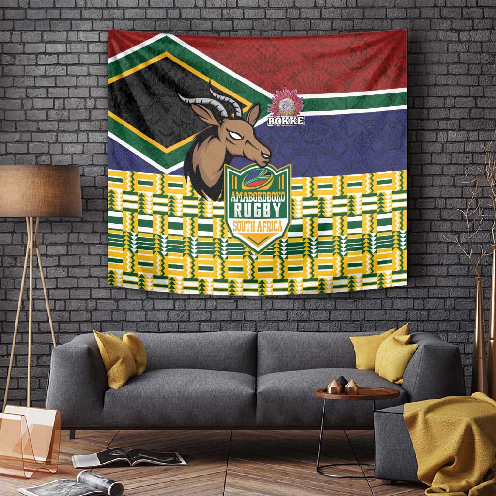 South Africa Rugby Tapestry Go Bokke-Amabokoboko Spirit LT03