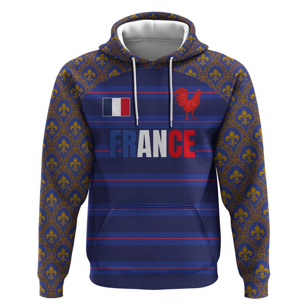 Custom France Rugby-Le XV de France Hoodie Go Les Bleus LT03