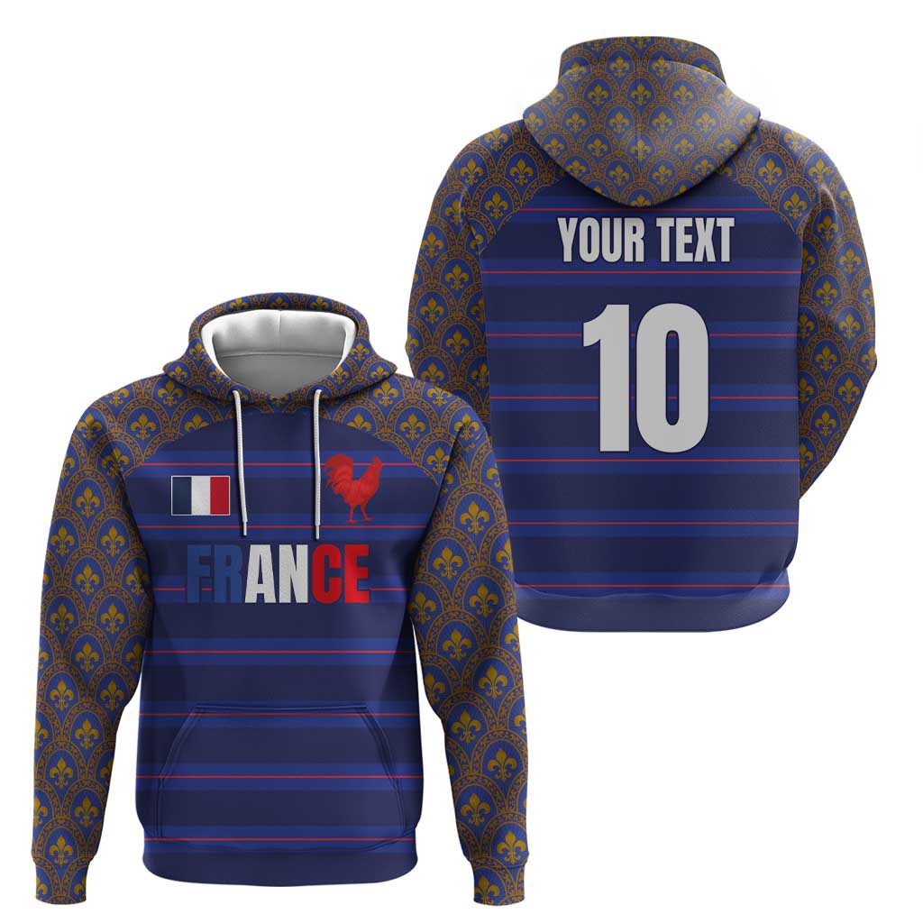 Custom France Rugby-Le XV de France Hoodie Go Les Bleus LT03