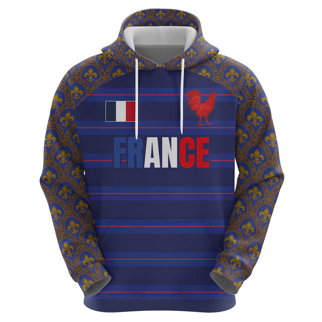 Custom France Rugby-Le XV de France Hoodie Go Les Bleus LT03