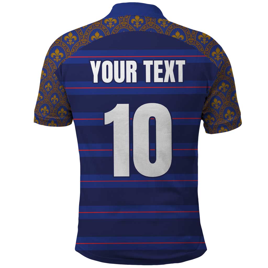 Custom France Rugby-Le XV de France Polo Shirt Go Les Bleus LT03