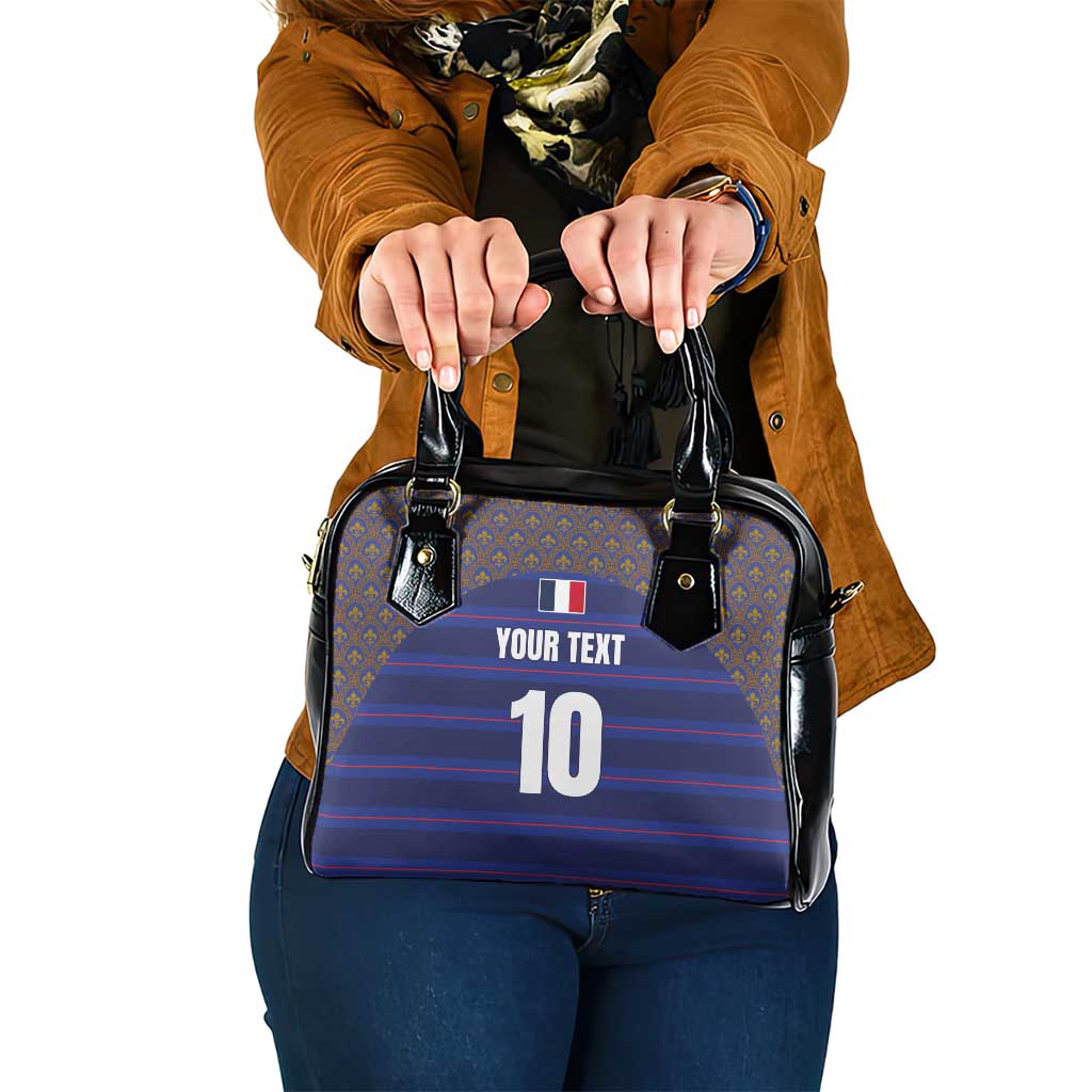 Custom France Rugby-Le XV de France Shoulder Handbag Go Les Bleus LT03