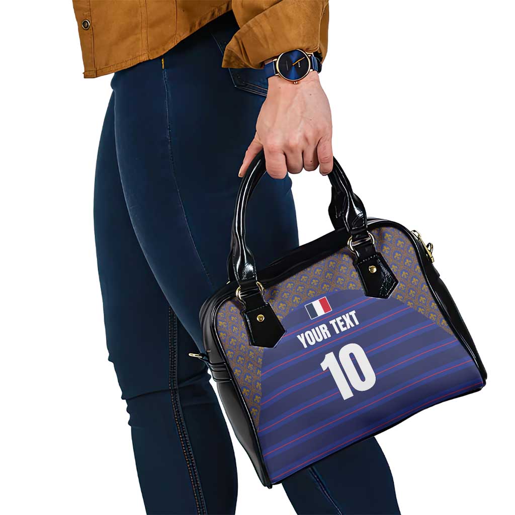 Custom France Rugby-Le XV de France Shoulder Handbag Go Les Bleus LT03
