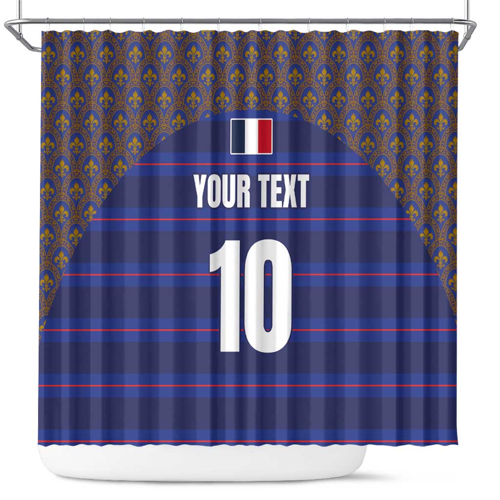 Custom France Rugby-Le XV de France Shower Curtain Go Les Bleus LT03