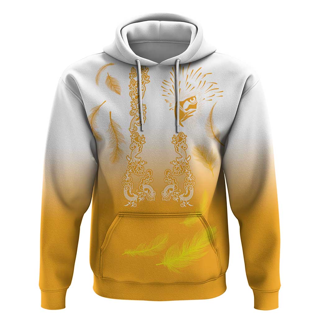 Philippines National Costume Style Hoodie Barong Tagalog and Eagle Feather Yellow Color LT03