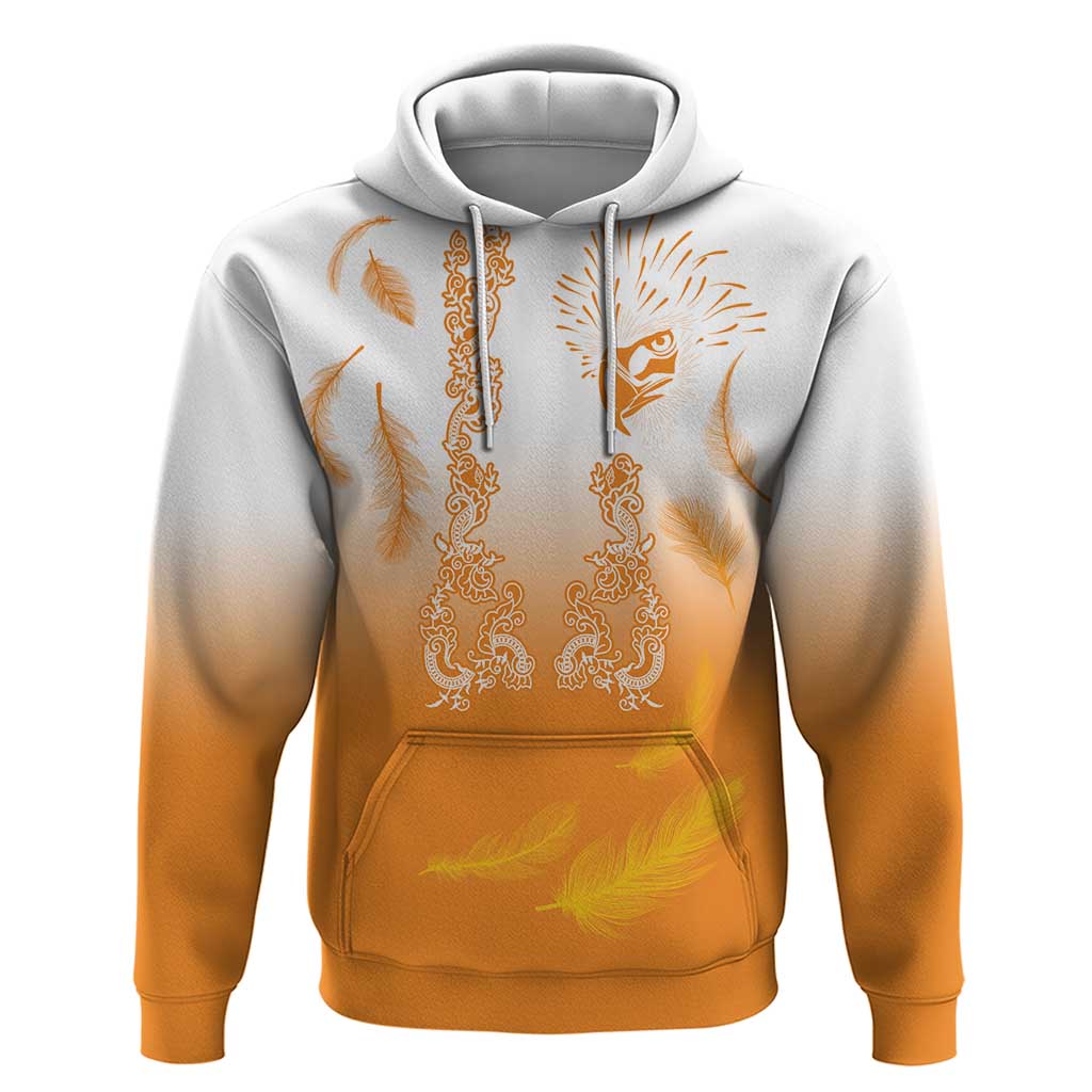Philippines National Costume Style Hoodie Barong Tagalog and Eagle Feather Orange Color LT03