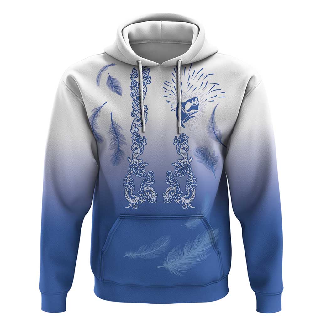 Philippines National Costume Style Hoodie Barong Tagalog and Eagle Feather Blue Color LT03