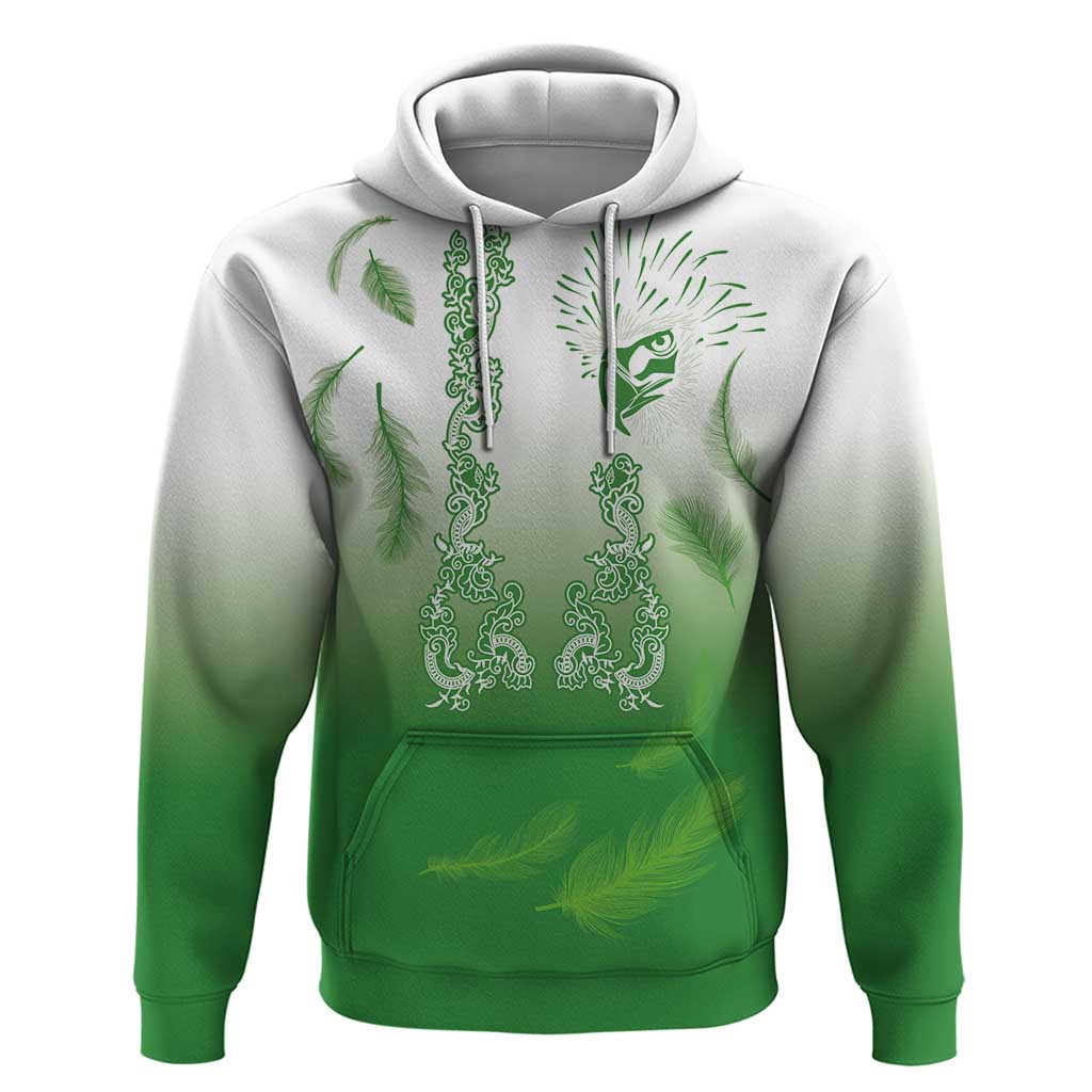 Philippines National Costume Style Hoodie Barong Tagalog and Eagle Feather Green Color LT03