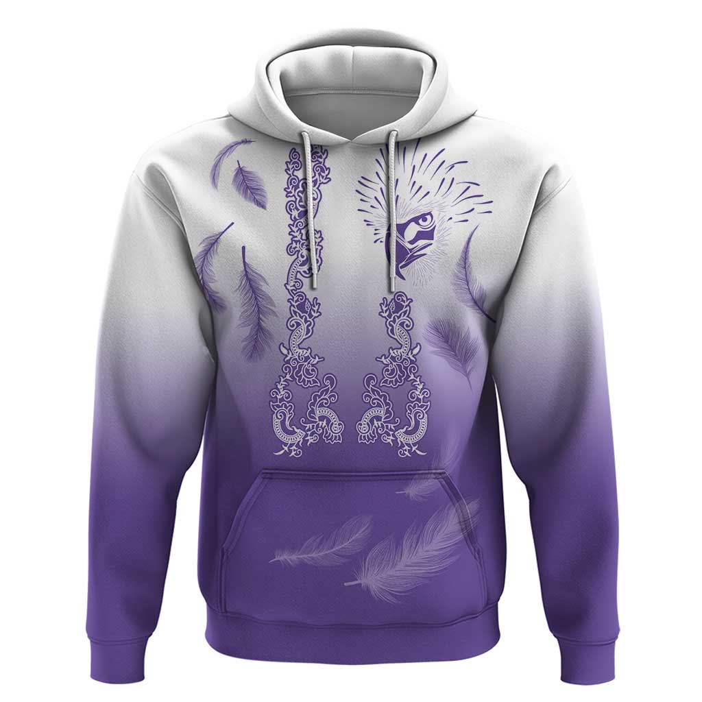 Philippines National Costume Style Hoodie Barong Tagalog and Eagle Feather Purple Color LT03