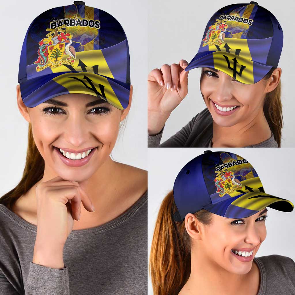 Barbados Independence Day Classic Cap Coat of Arms with Freedom Emblems LT03