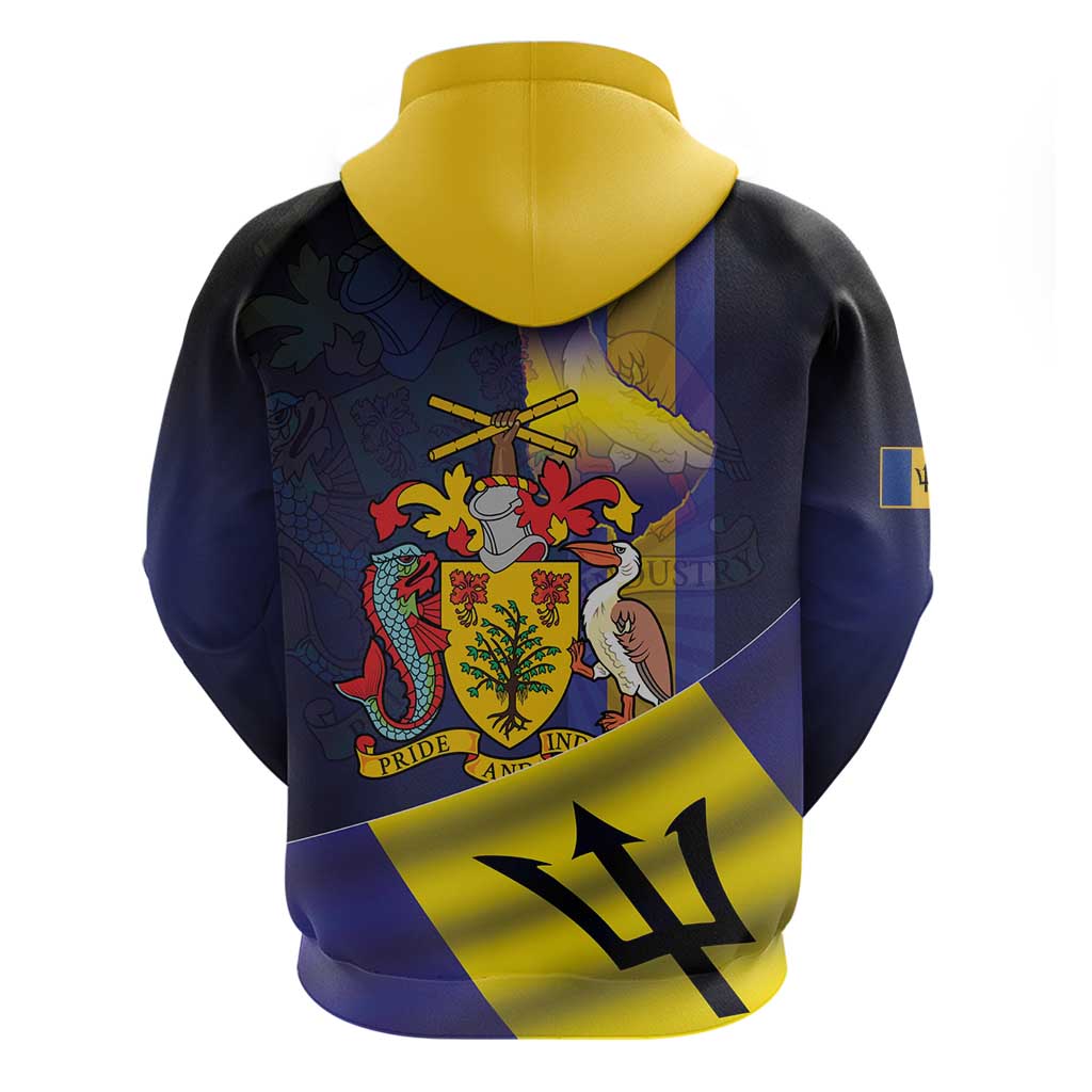 Barbados Independence Day Hoodie Coat of Arms with Freedom Emblems LT03
