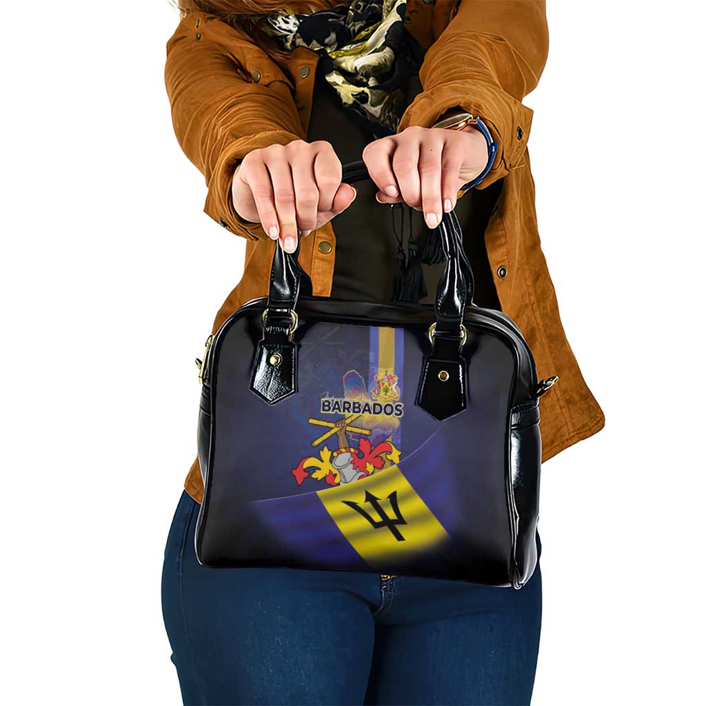 Barbados Independence Day Shoulder Handbag Coat of Arms with Freedom Emblems LT03