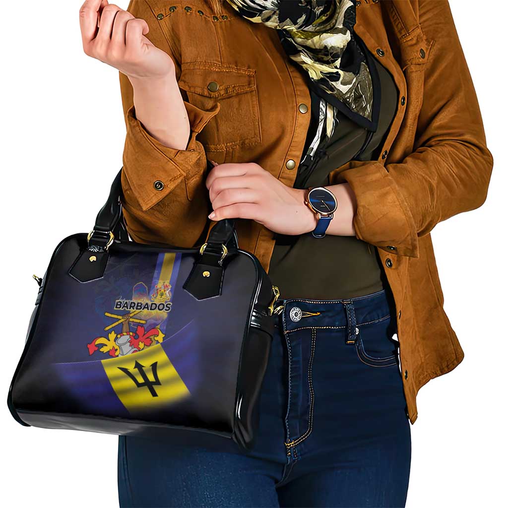 Barbados Independence Day Shoulder Handbag Coat of Arms with Freedom Emblems LT03