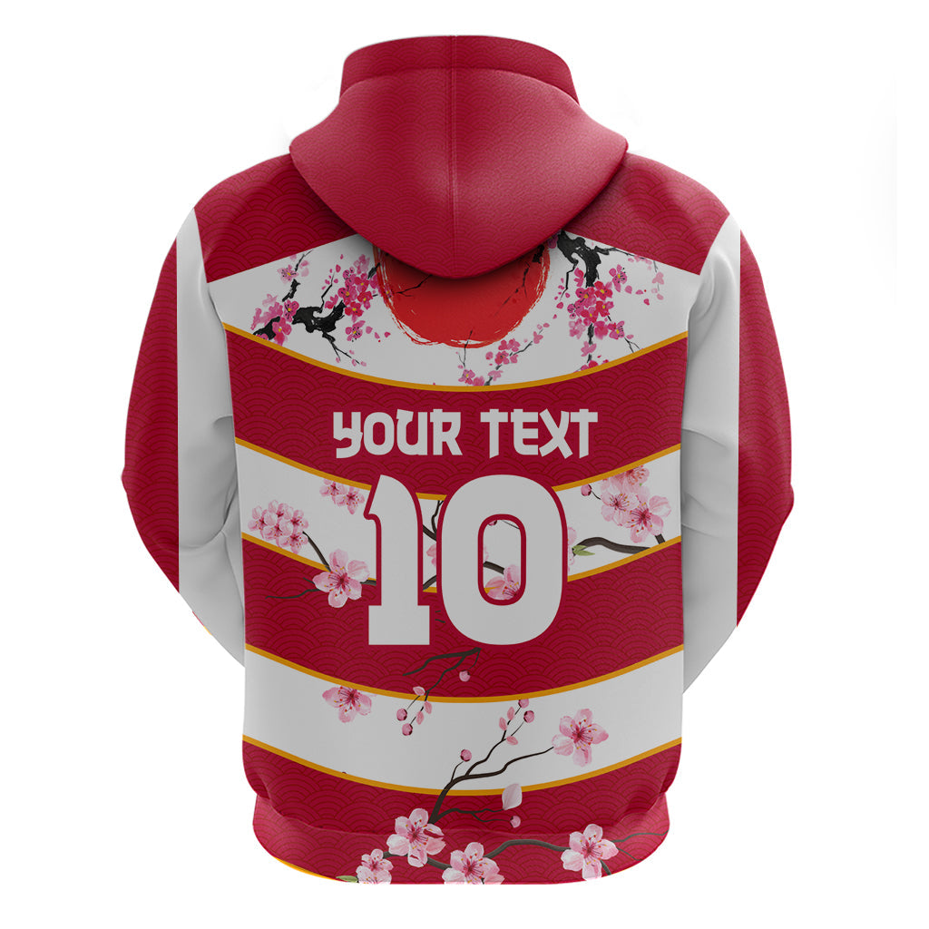 Custom Japan Rugby Hoodie Sakura Blossom Go Champion 2024 LT03