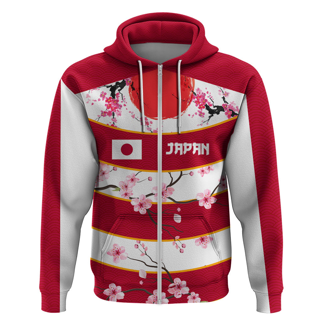 Custom Japan Rugby Hoodie Sakura Blossom Go Champion 2024 LT03