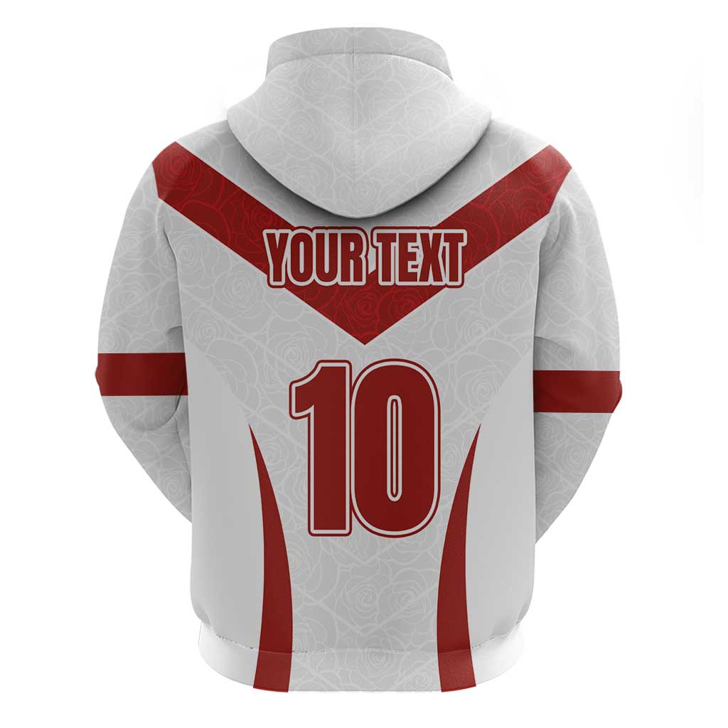 Custom England Rugby-The Red Rose Hoodie Go Champions LT03