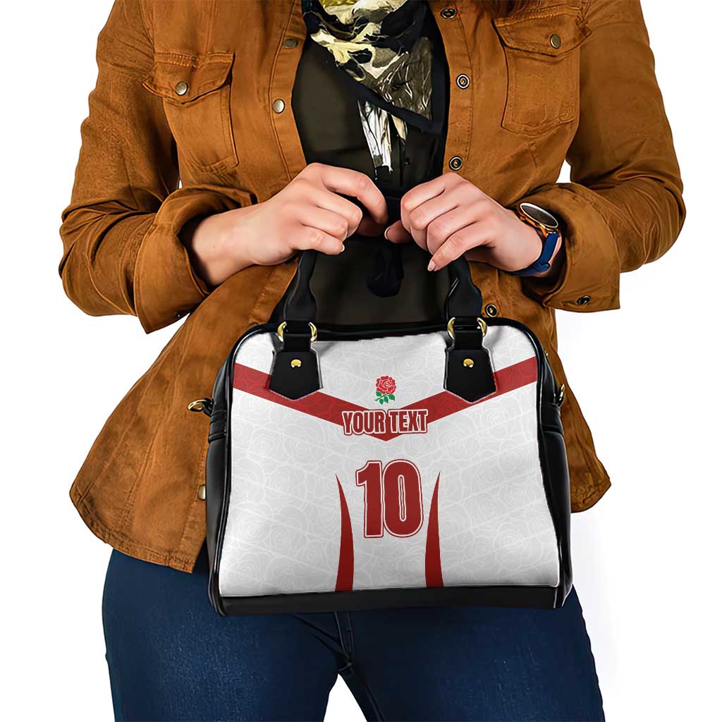 Custom England Rugby-The Red Rose Shoulder Handbag Go Champions LT03